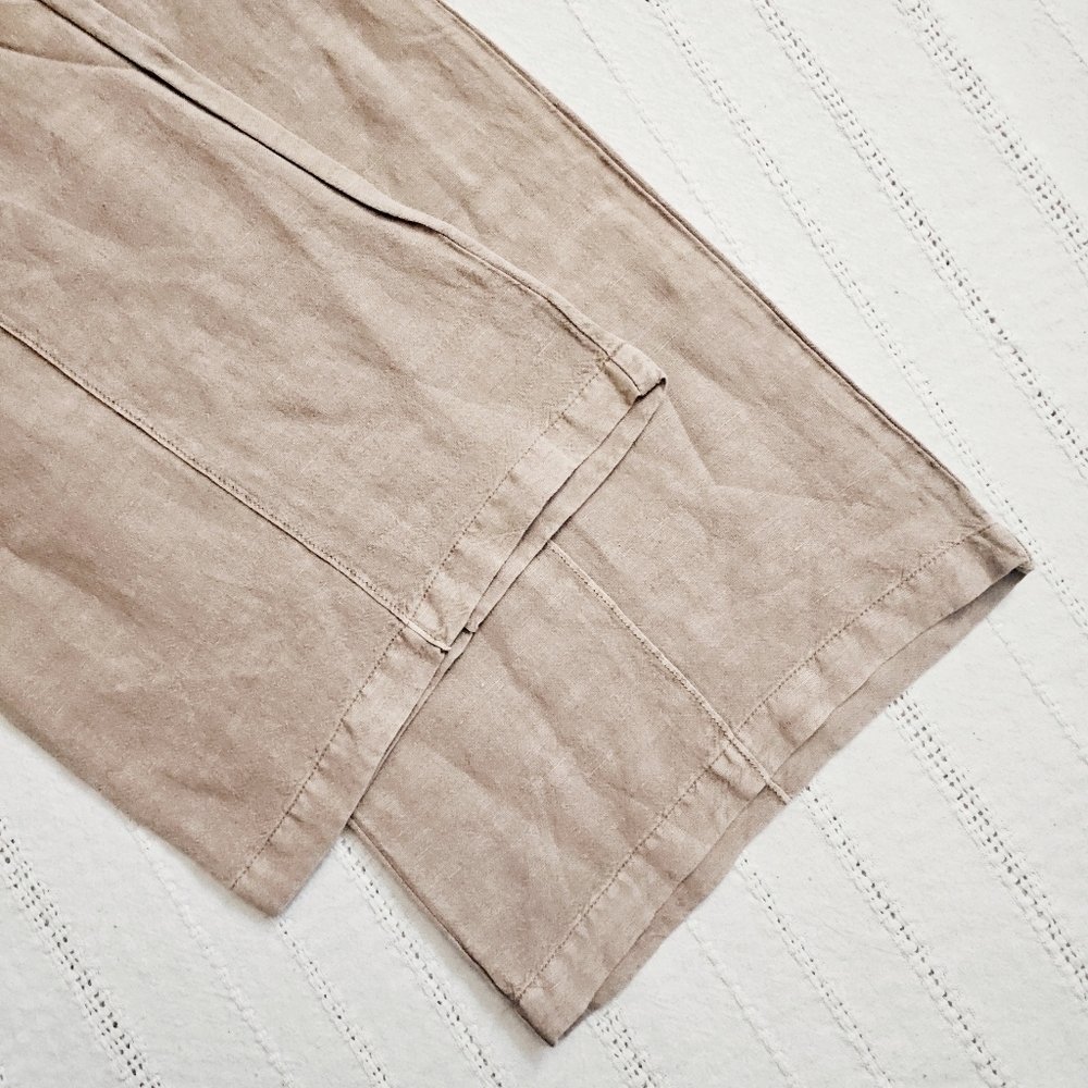Young Fabulous & Broke Anthropologie Easton Wide Leg Linen Pants Preppy XS NWT - Picture 12 of 13